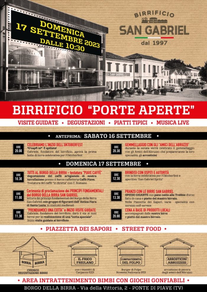 San Gabriel Birrificio Porte Aperte 2023