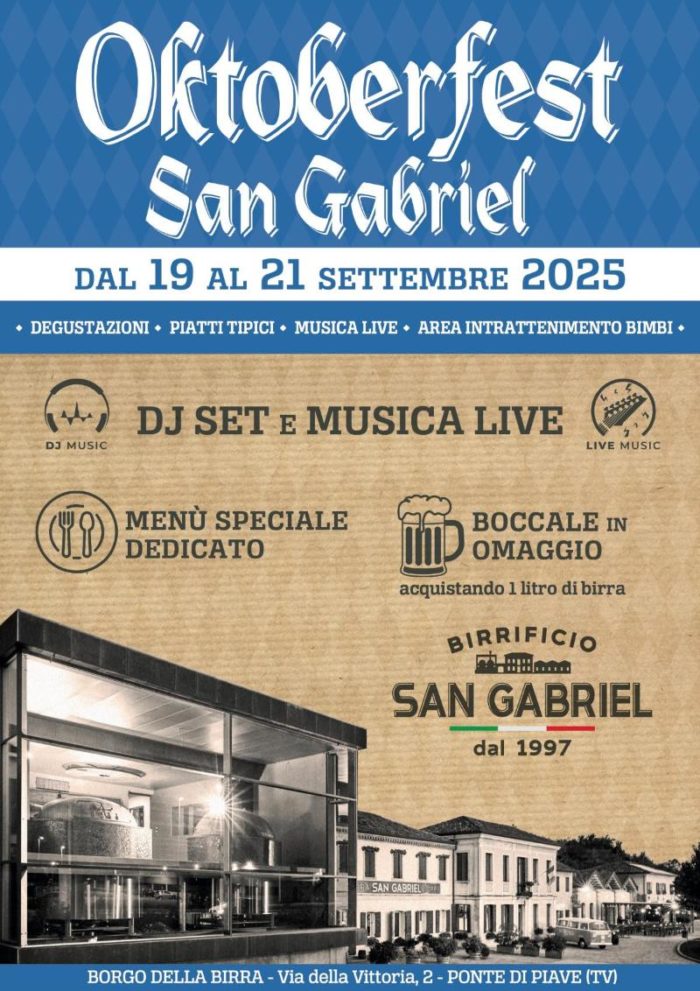 Locandina Oktoberfest San Gabriel 2025