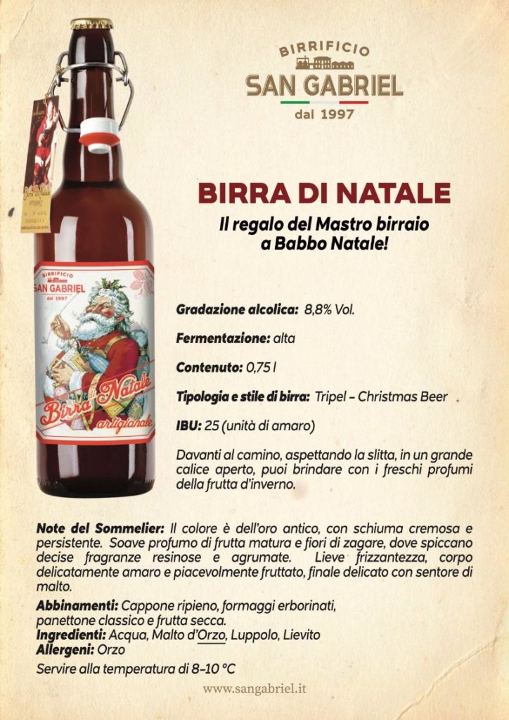 BIRRA DI NATALE San Gabriel 2025 BIRRA DI NATALE San Gabriel 2025