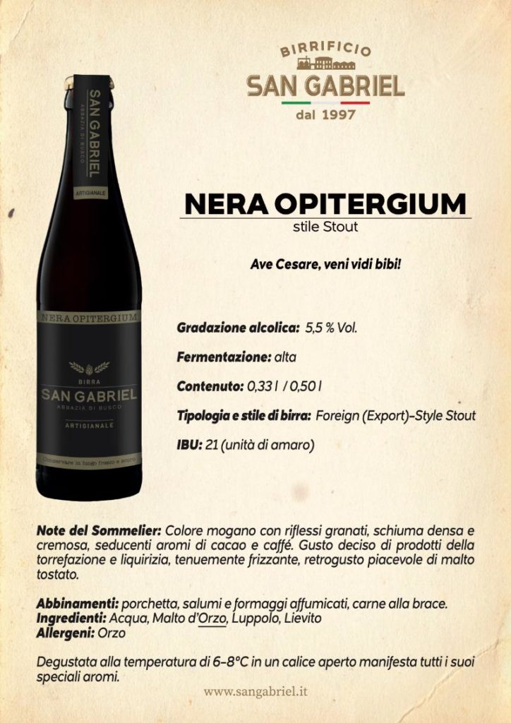 NERA OPITERGIUM San Gabriel NERA OPITERGIUM San Gabriel