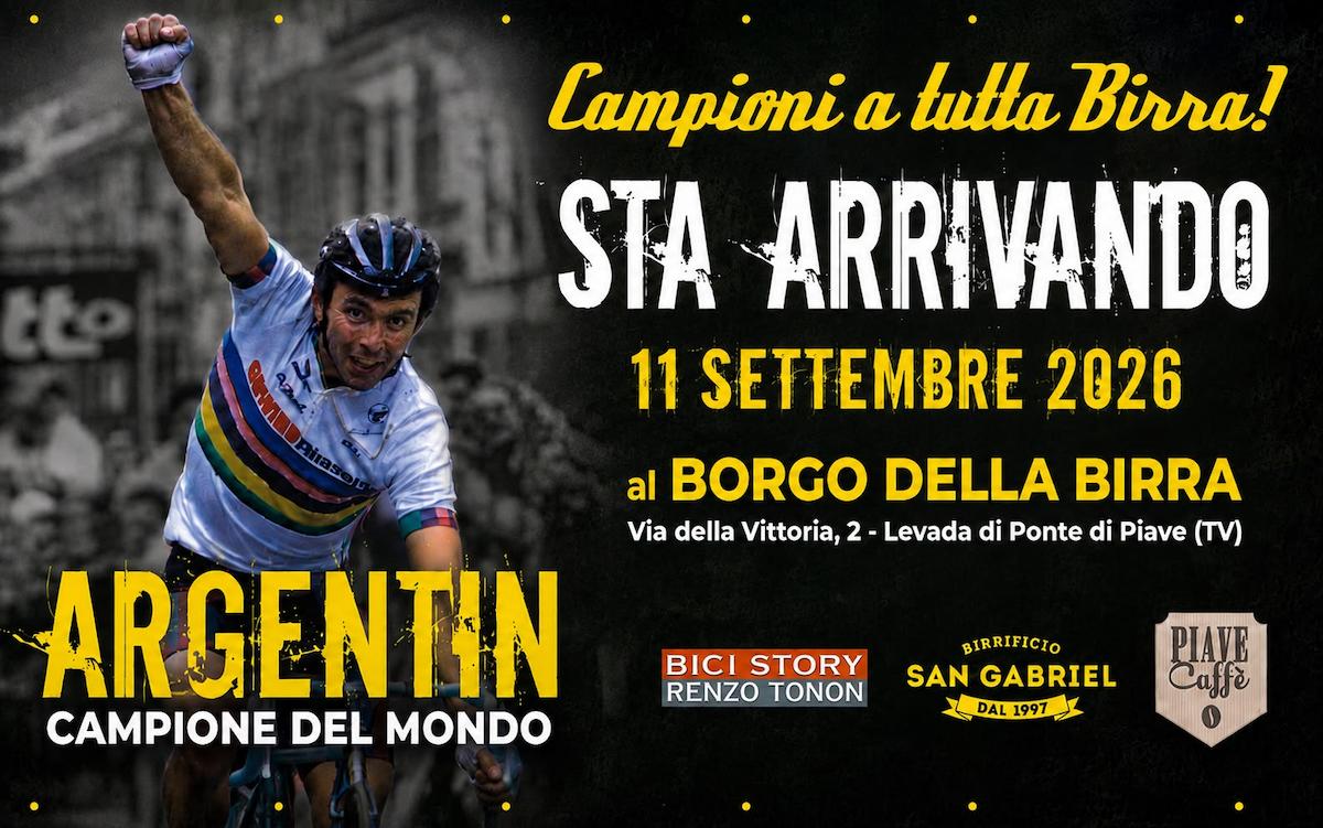 Campioni a tutta birra 11 settembre 2026 - Moreno Argentin - Borgo della Birra San Gabriel Campioni a tutta birra 11 settembre 2026 - Moreno Argentin - Borgo della Birra San Gabriel